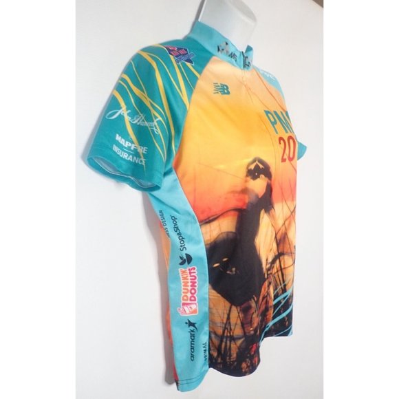 New Balance Pan Mass Challenge Cycling Jersey Women XL Full Zip 2016 - Picture 4 of 8